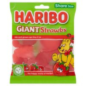 Haribo Giants Strawbs Bag