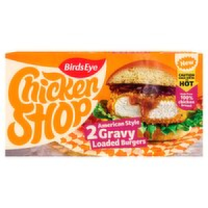 Birds Eye Chicken Shop American Style Gravy Burgers 2 Pack