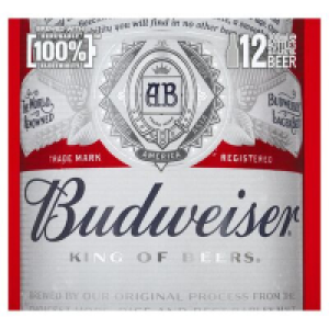 Centra  Budweiser Beer Bottle Pack 12 x 300ml