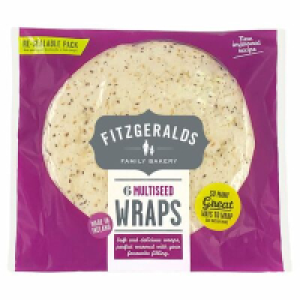 Centra  Fitzgeralds Multigrain Wraps 6 Pack 370g