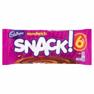 Centra  Cadbury Snack Sandwich Bars 6 Pack 132g