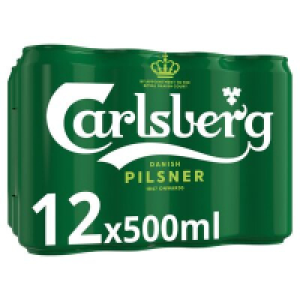 Centra  Carlsberg Pilsner Lager Can Pack 12 x 500ml