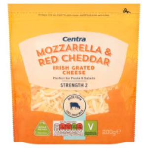 Centra Mozzarella & Cheddar Grated 200g