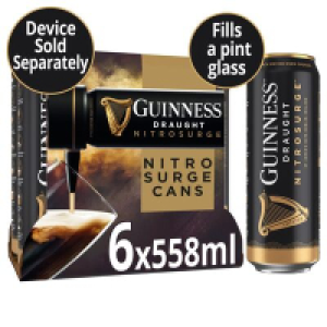 Centra  Guinness Draught Nitrosurge Can Pack 6 x 558ml