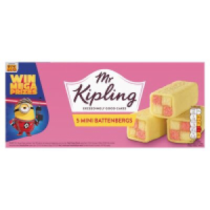 Centra  Mr Kipling Mini Battenberg Cakes 5 Pack 164g