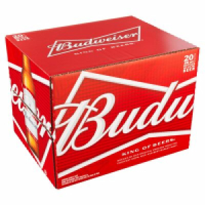 Centra  Budweiser Beer Bottle 20 Pack 300ml